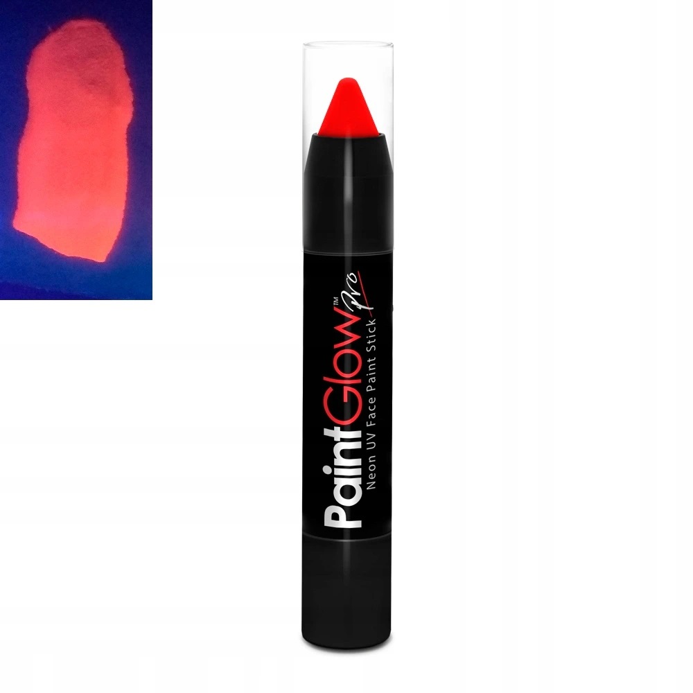 Farba UV Kredka Do Twarzy Ciała PAINTGLOW UV Czerw Model UV Red