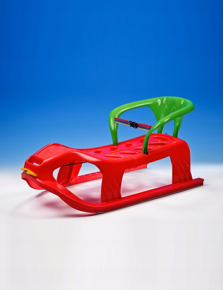 SANKI DWUOSOBOWE+NIERDZEWNE PŁOZY+OPARCIE DZIECI Typ tradycyjne