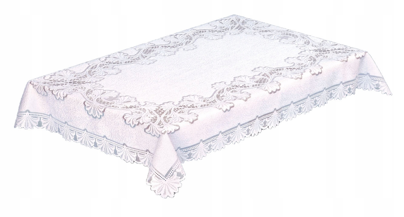 

!obrus Żakardowy-biały 20789 Prostokąt 150x100