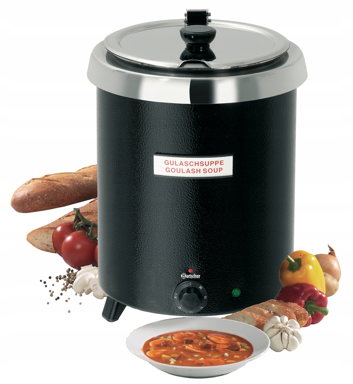 KOCIOŁEK GAR ELEKTRYCZNY 8,5L DO ZUP + TABLICZKI Marka Bartscher