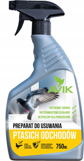 

Preparat Do Usuwania Ptasich Odchodów 750ML Środek