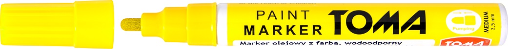 

Marker olejowy 2,5mm Toma TO-440 żółty neon