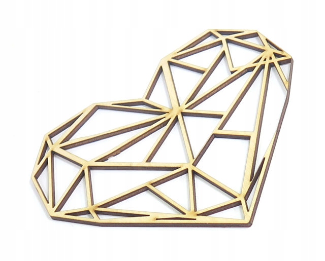 

Dekor Ażurowe Geometryczne Serce 200x172mm DS97