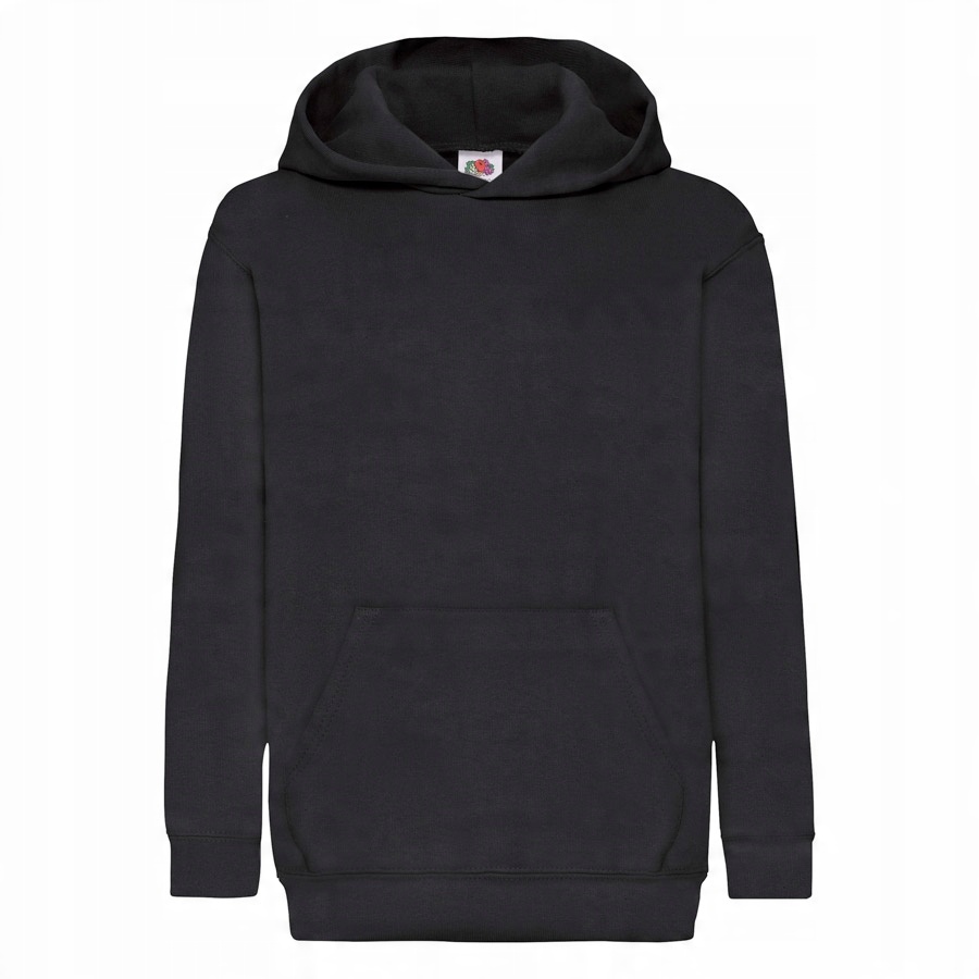 

Bluza dziecięca, kaptur, Fruit Classic, czarny 164