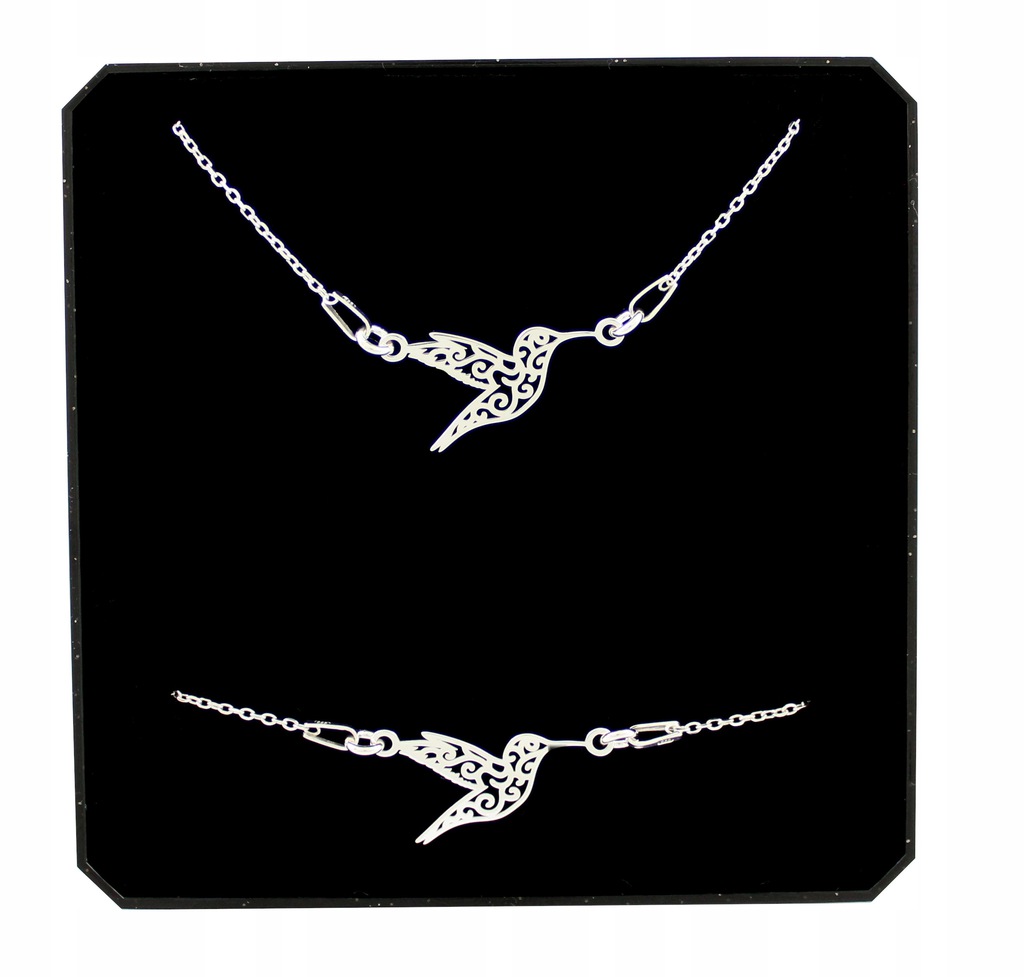 Komplet Dámských Stříbrných Šperků S Kolibříkem kolibříci Stříbro 925 dárek