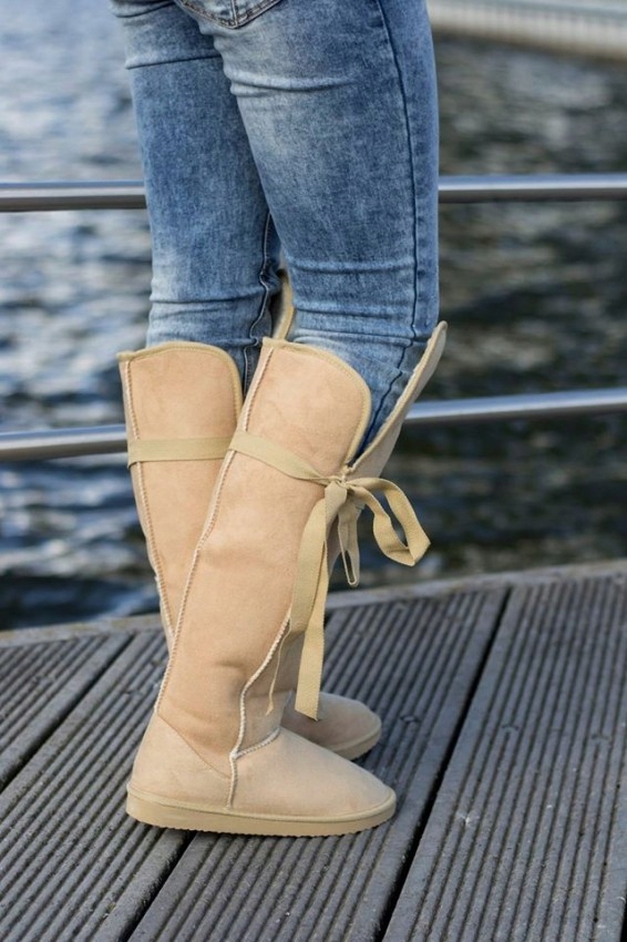 Buty DAMSKIE Długie SASZKI BOTKI Emo Kozaki SASZKI Fason saszki