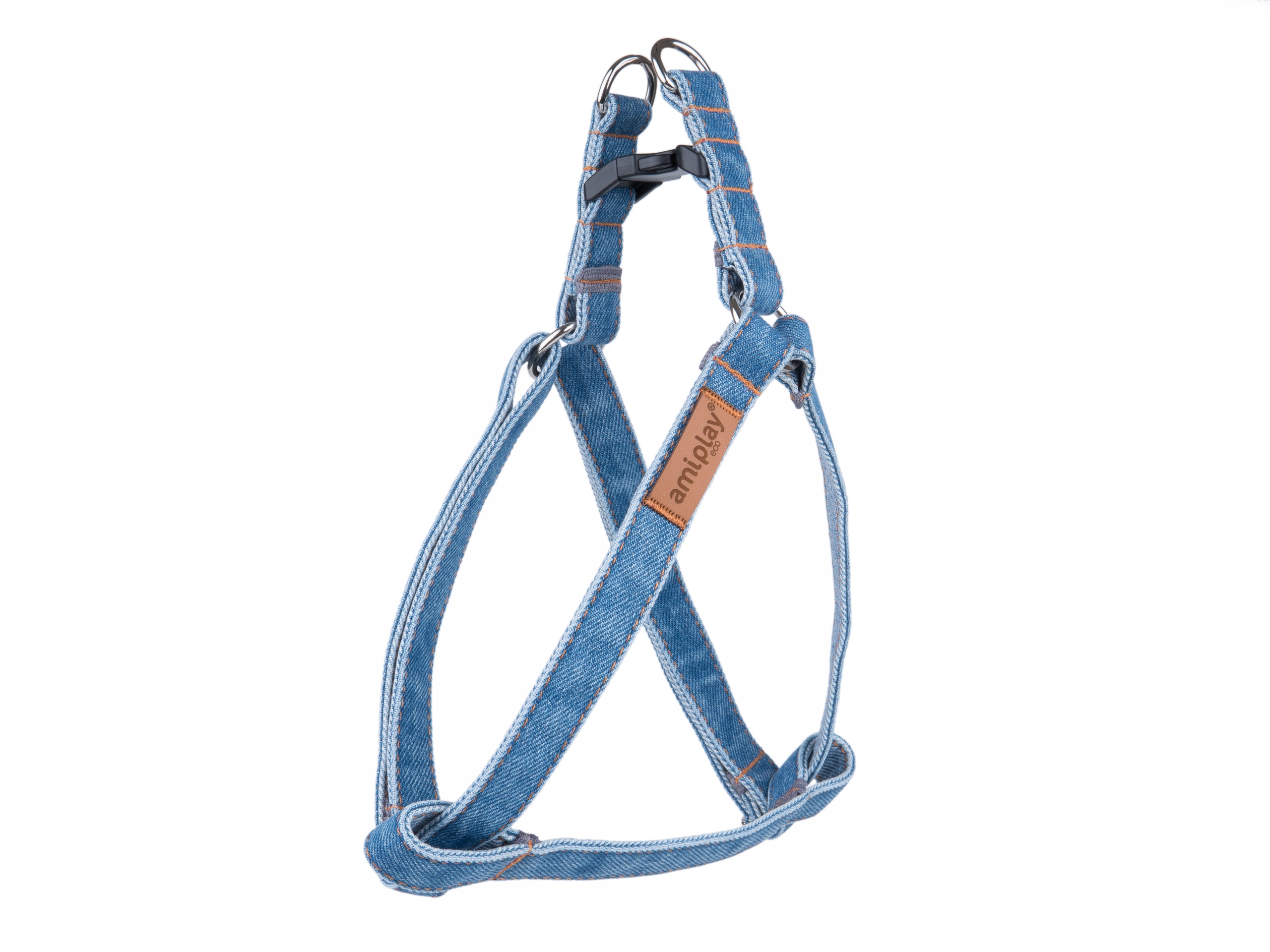 

Amiplay Szelki Denim Regulowane XL 50-95 x 2,5 cm