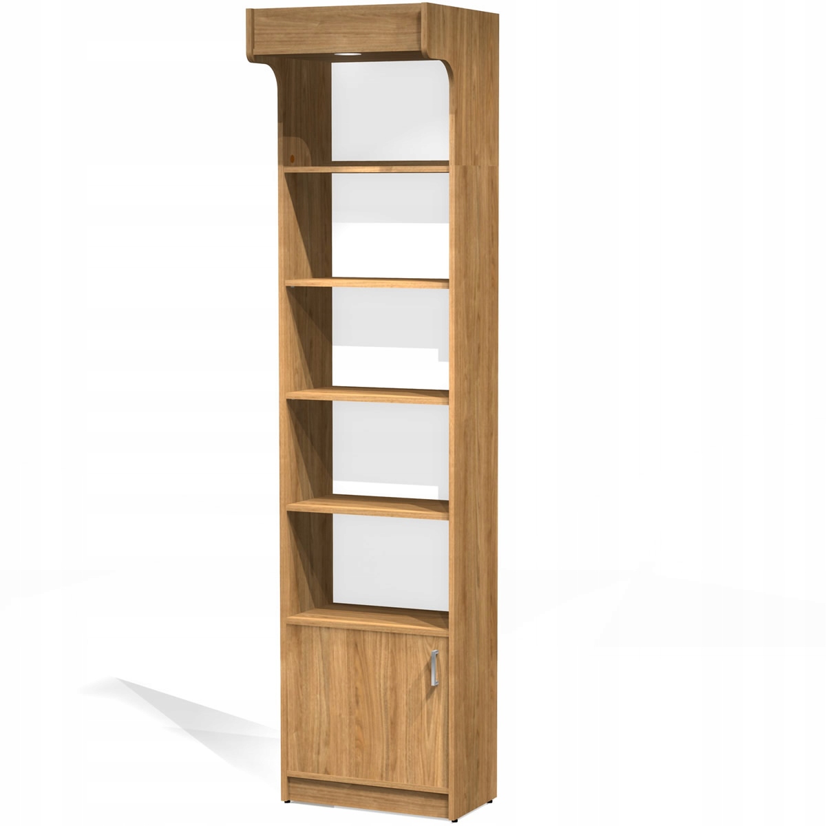 Regał z Szafką Półkami Magazynowy Biurowy + LED