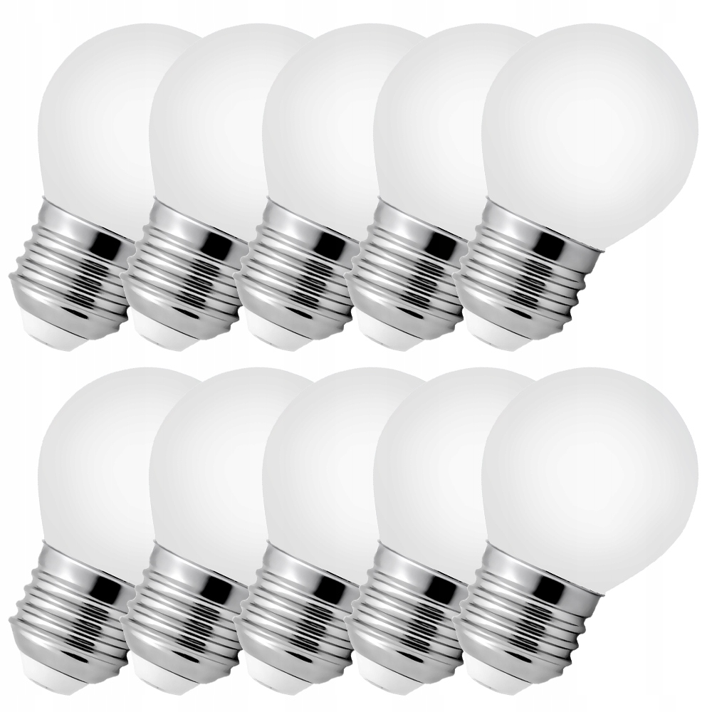 

10 x Żarówka Led E27 Filament 4W Mleczna Kulka