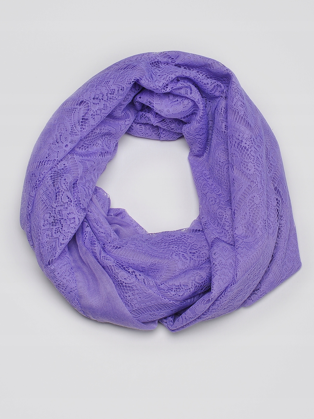 0619 TOP SECRET FIOLETOWY CIENKI KOMIN Z KORONKĄ