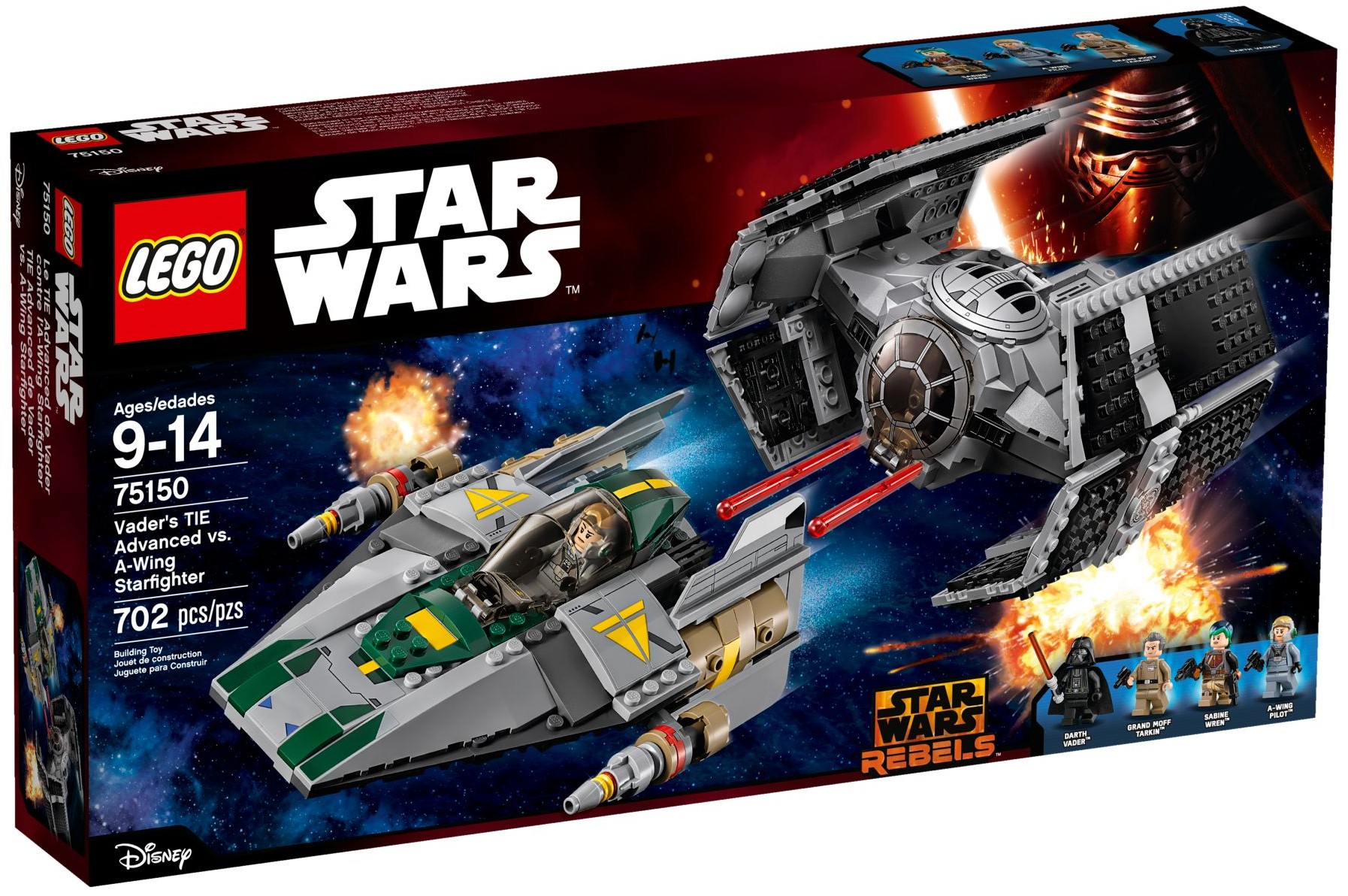 LEGO STAR WARS 75150 TIE ADVANCED VS A-WING VADER