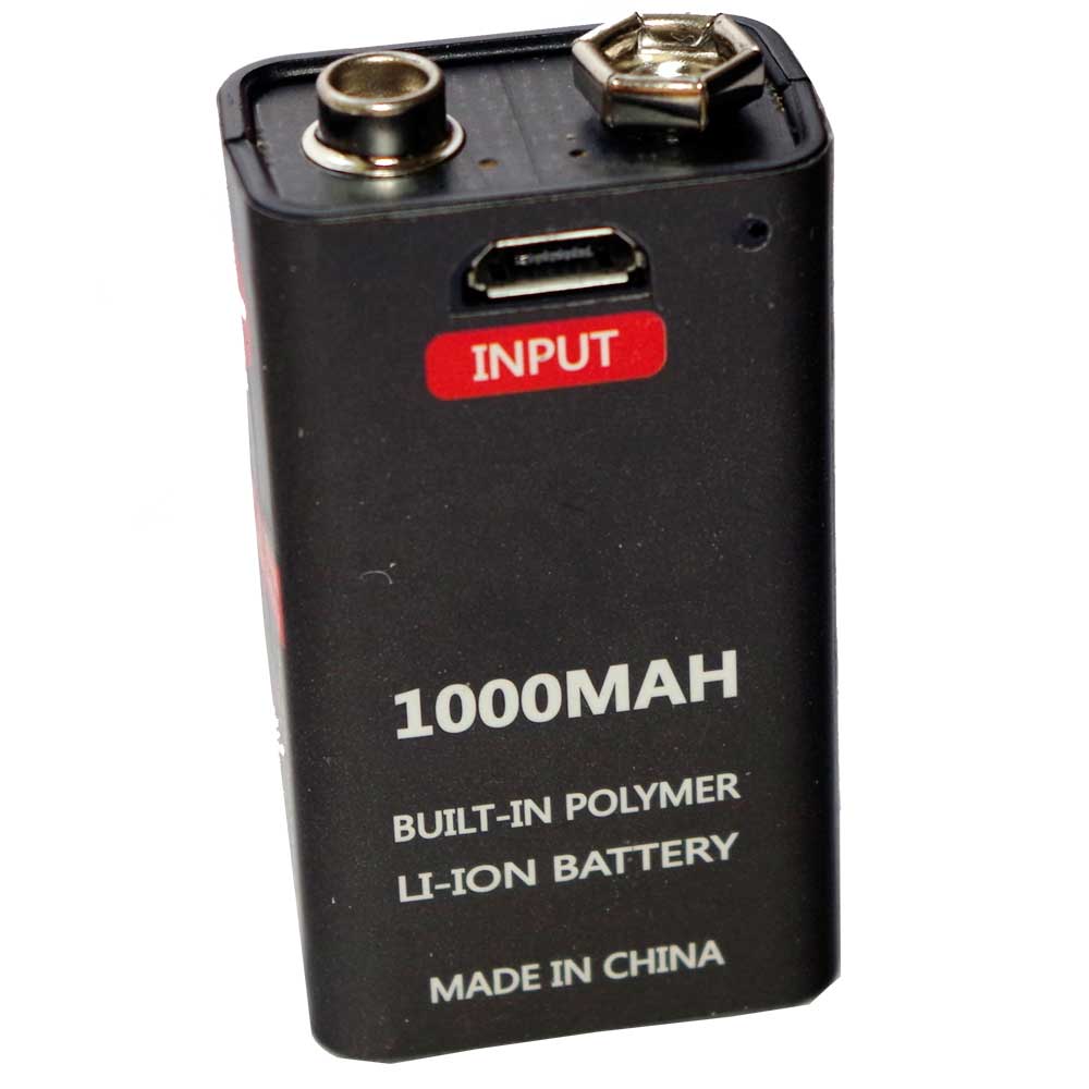 

Bateria ogniwo akumulatorek 9V Usb 1000mah litowy