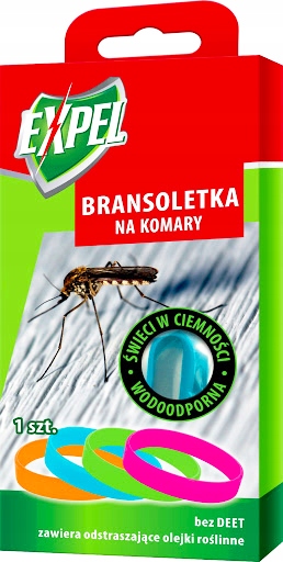 

Expel Opaska Dla Dzieci 0% Deet Na Komary Świecąca
