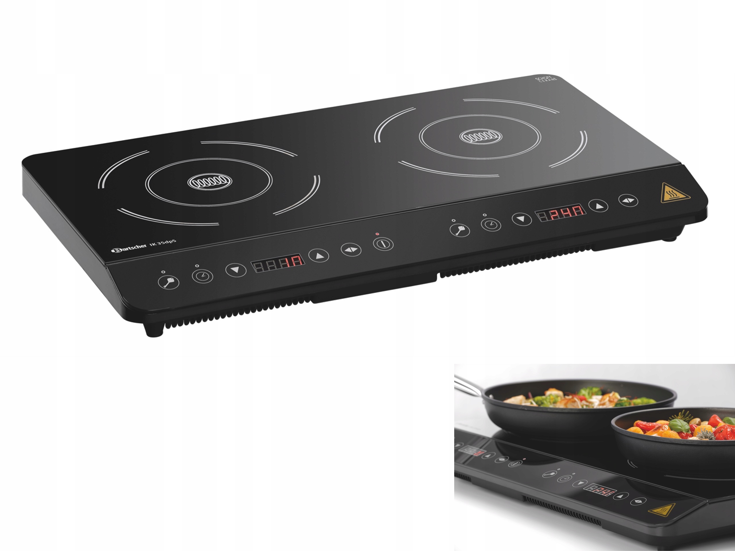 Indukční Varná Deska Dvojitá 2 kW 1,5 kW