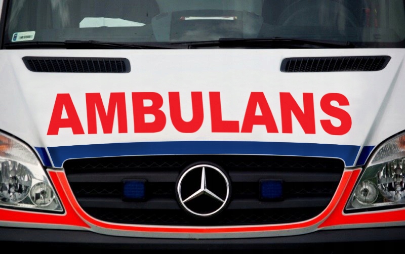 PRM Duża odblaskowa naklejka na karetkę AMBULANS Numer katalogowy producenta Naklejka AMBULANS 110