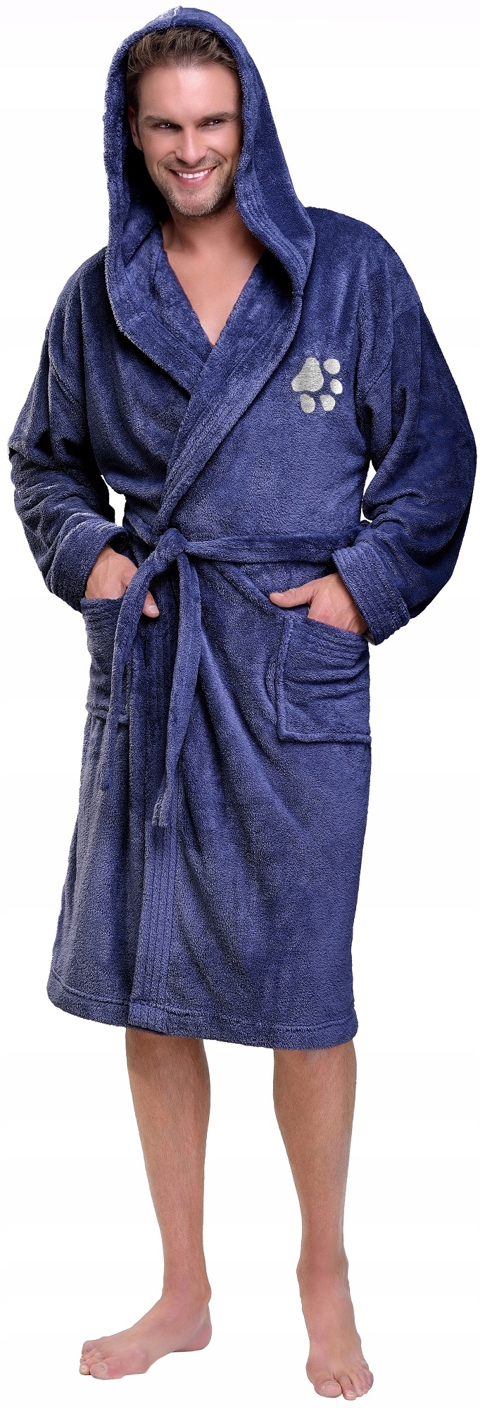 ŁAPKA SPORTOWY WYJĄTKOWY SZLAFROK MĘSKI KAPTUR XXL Kaptur z kapturem