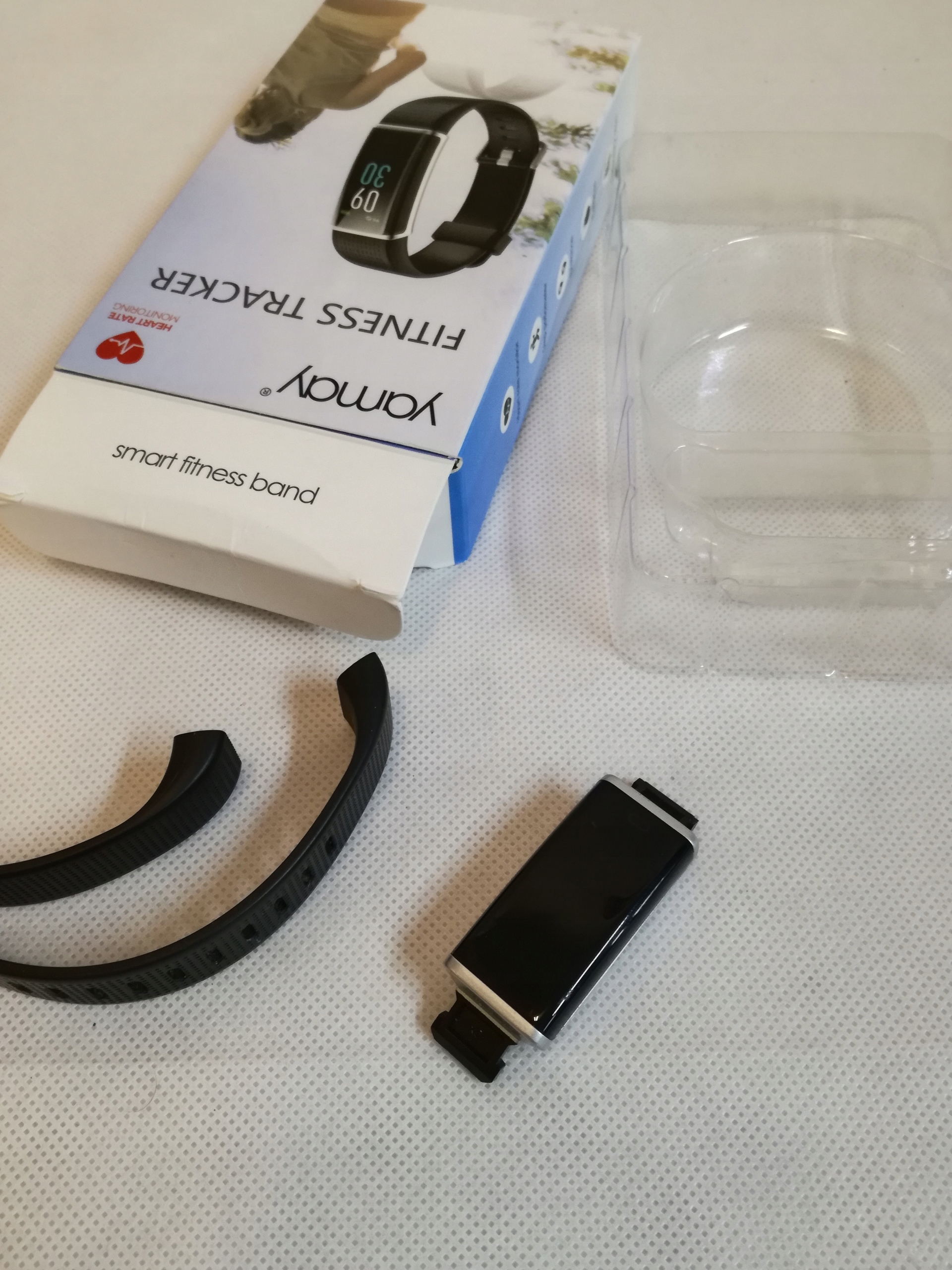 Opaska Smart fitness YAMAY Pulsometr IP68 smartban Kompatybilność systemowa Android iOS