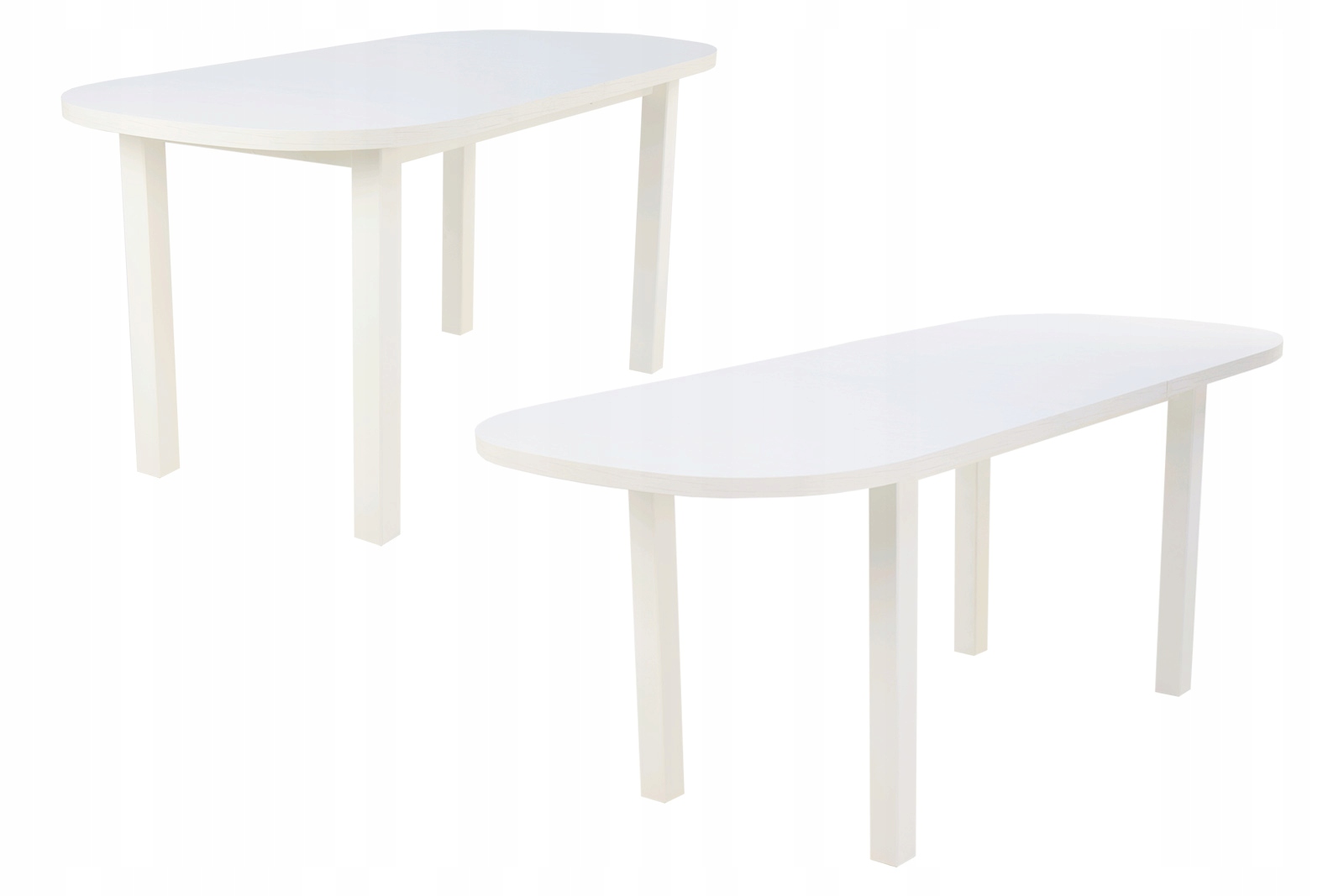 ZESTAW Owalny stół ROZKŁADANY i 4 krzesła CZARNE Kod producenta CH + WP-1