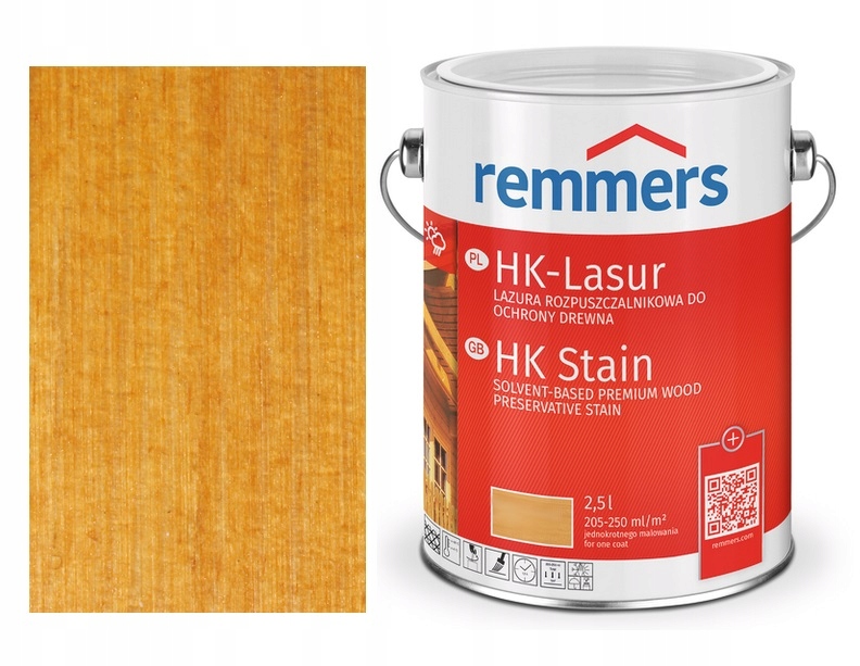 HK LAZURA OCHRONNA do drewna Remmers 5L pinia