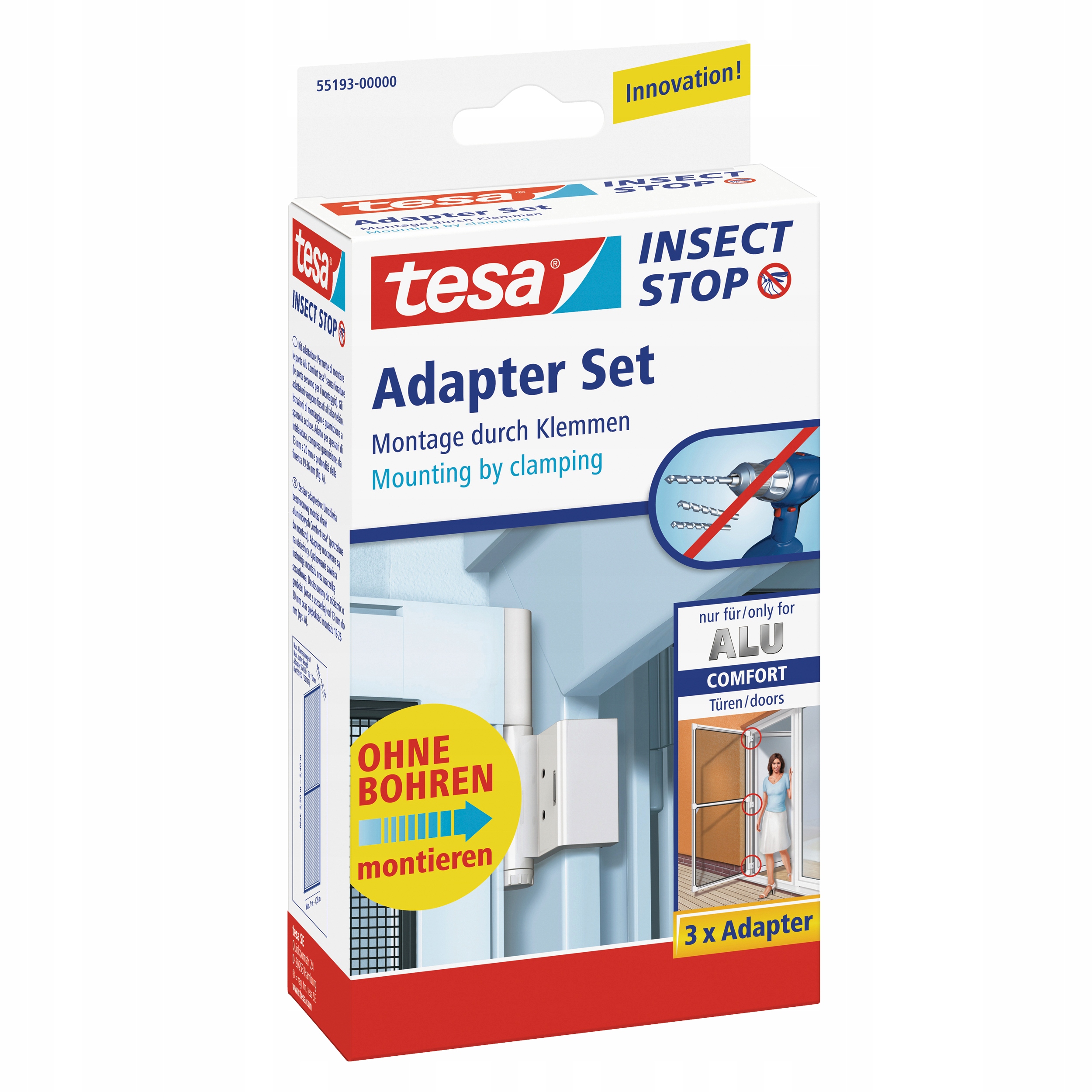 

Adapter do moskitier ramkowych tesa Alu biały
