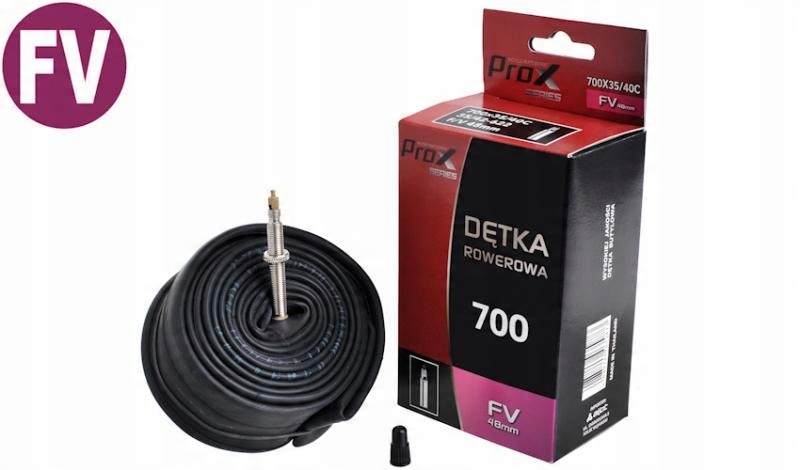 

Dętka Prox 28" 700 x 35-42 Fv 48mm Rowerowa
