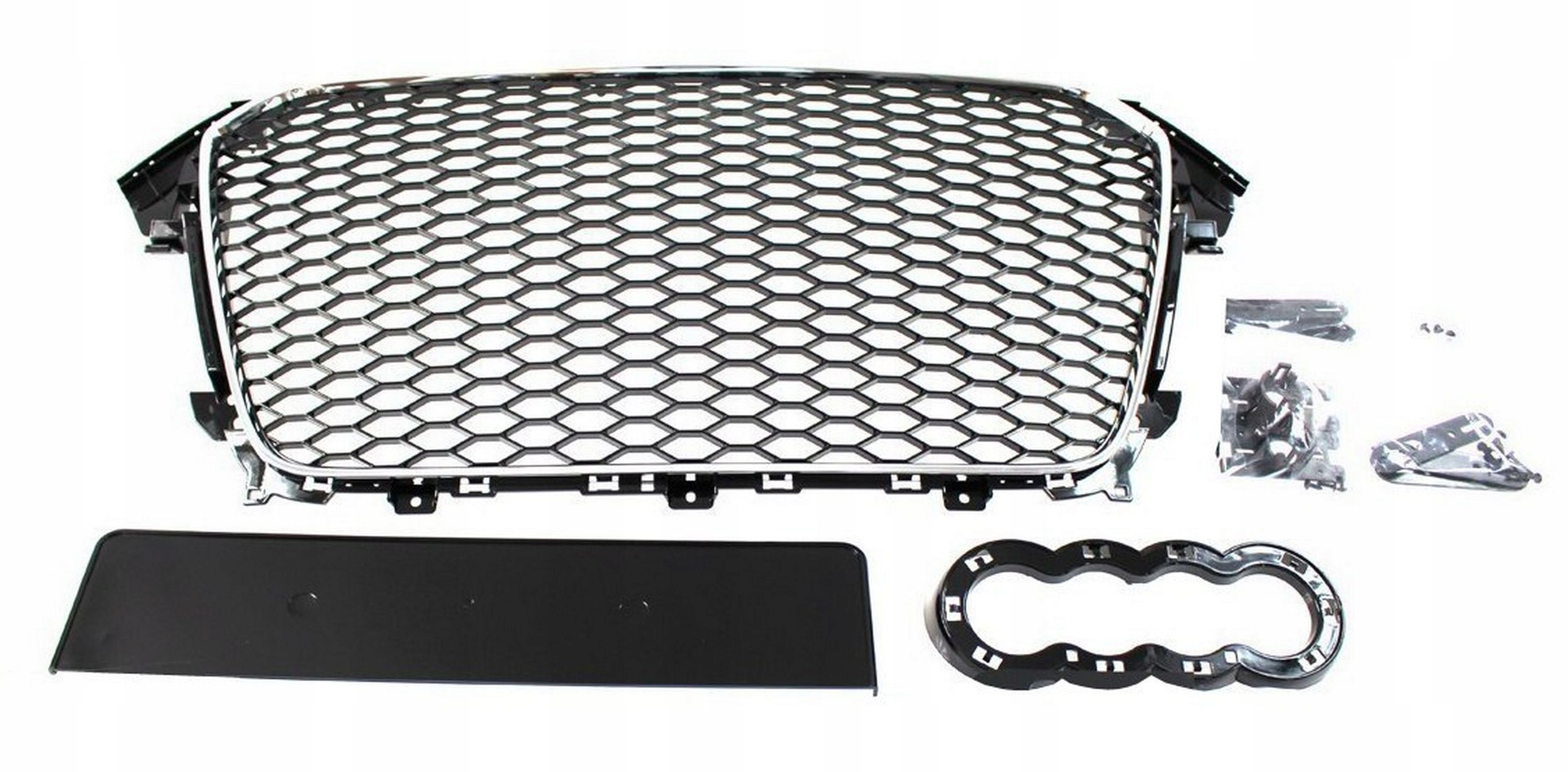GRILL AUDI A4 B8 2012-15 RS-STYLE chrome-black PDC
