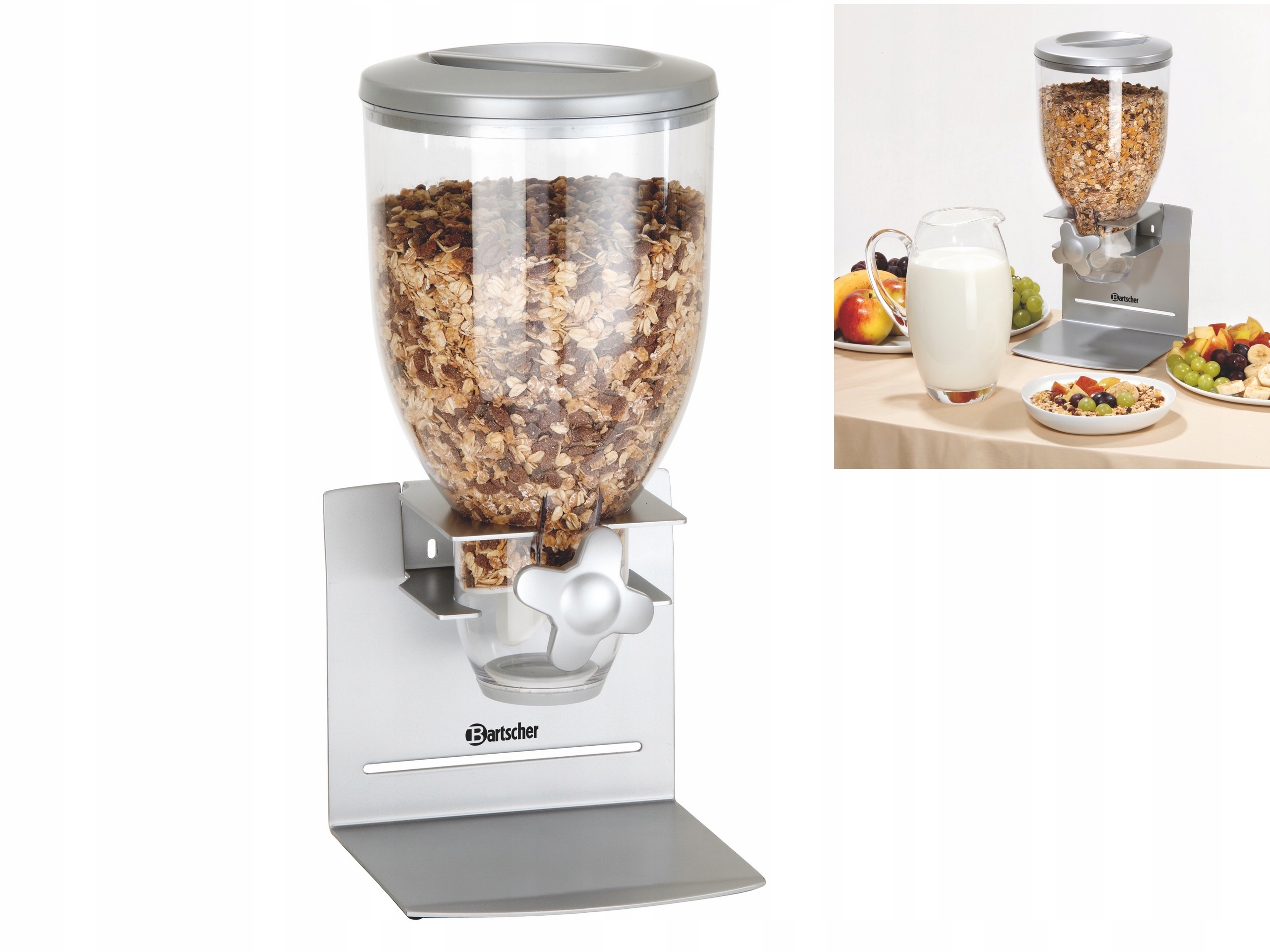 Jednotlivý Dávkovač Na Müsli Vloček Oříšků A Sušených Ovocí 3,5 L