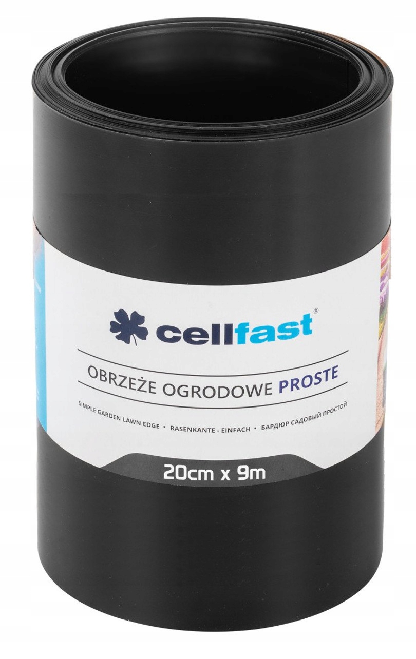 

Obrzeże ogrodowe proste 20cm x 9m Cellfast czarne