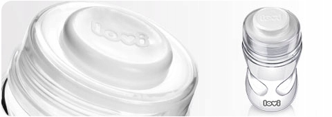 LOVI BUTELKA SZKLANA DIAMOND GLASS 150ml + SMOCZEK Kolor Odcienie różu