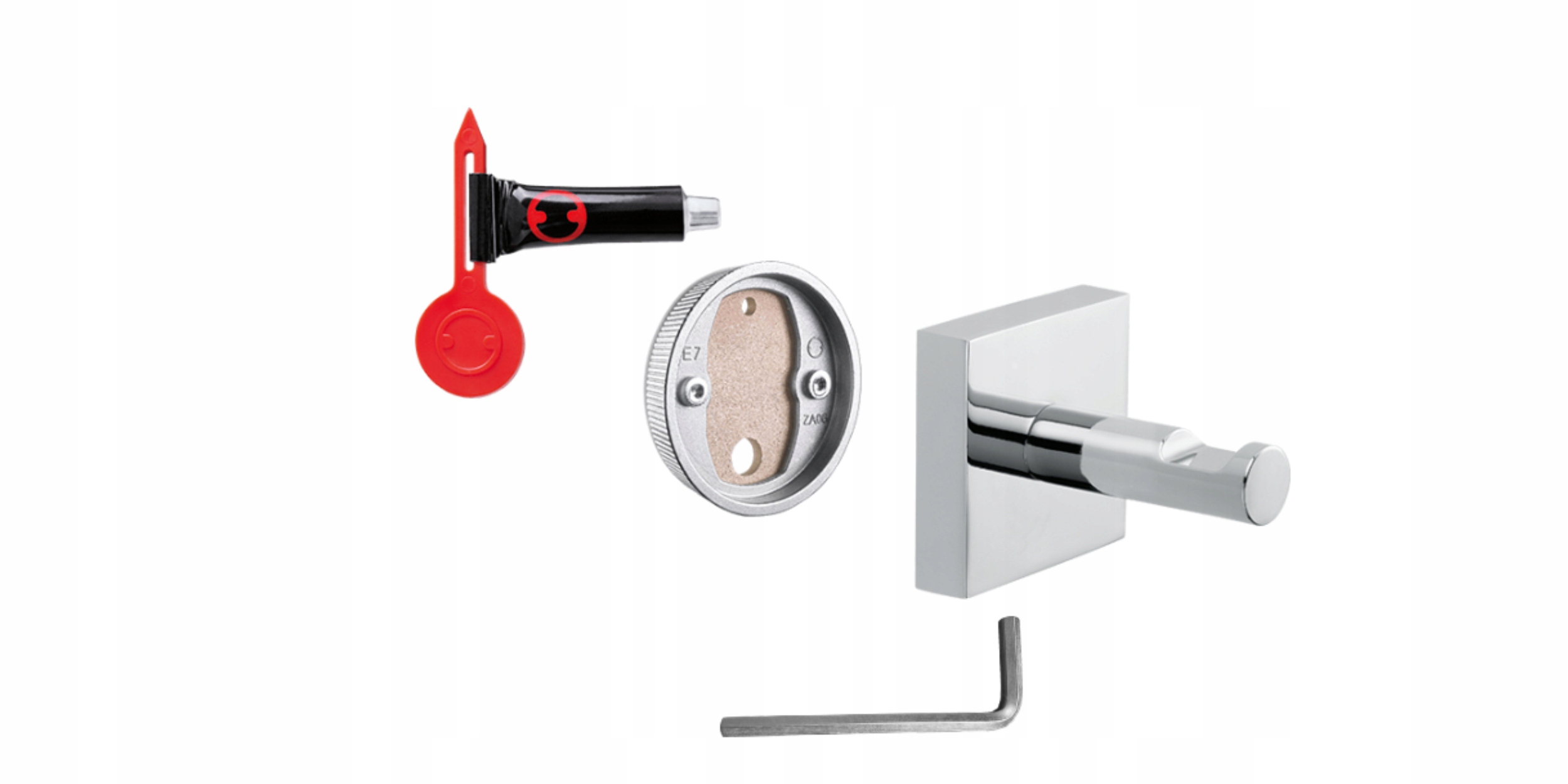 Uchwyt na papier toaletowy BEZ WIERCENIA tesa Szerokość produktu 13.2 cm