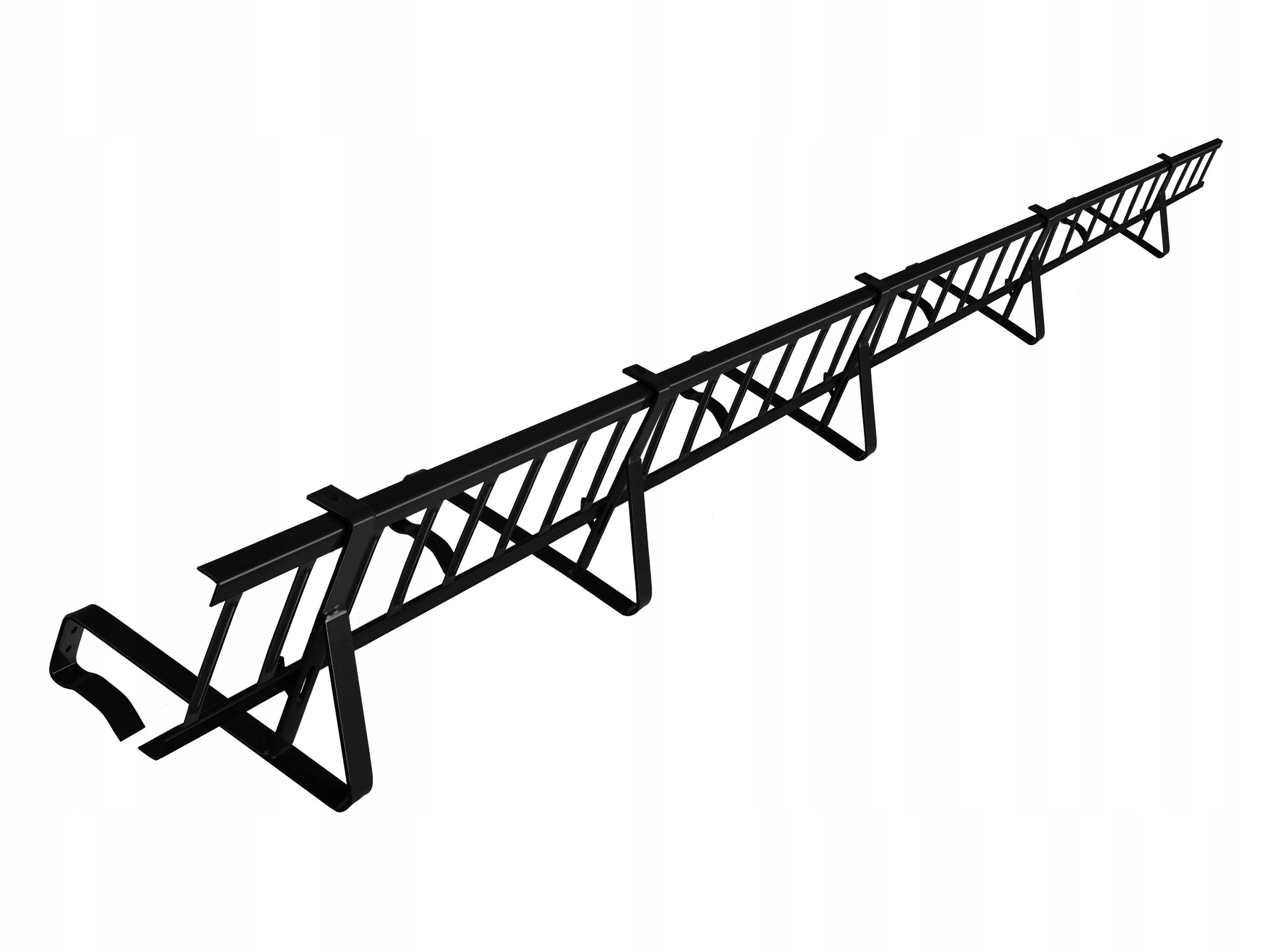 Płotek śniegowy 200cm/20cm 5 x uchwyt dachówka czarny Ral 9005