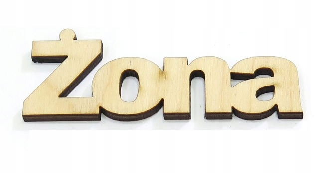 

Sklejka 3mm Decoupage Drewniany Napis Żona DK92