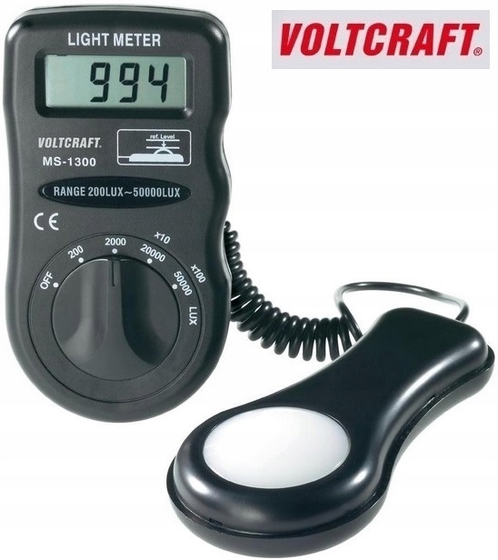 вимірювач інтенсивності світла люксметр-VOLTCRAFT модель MS-1300