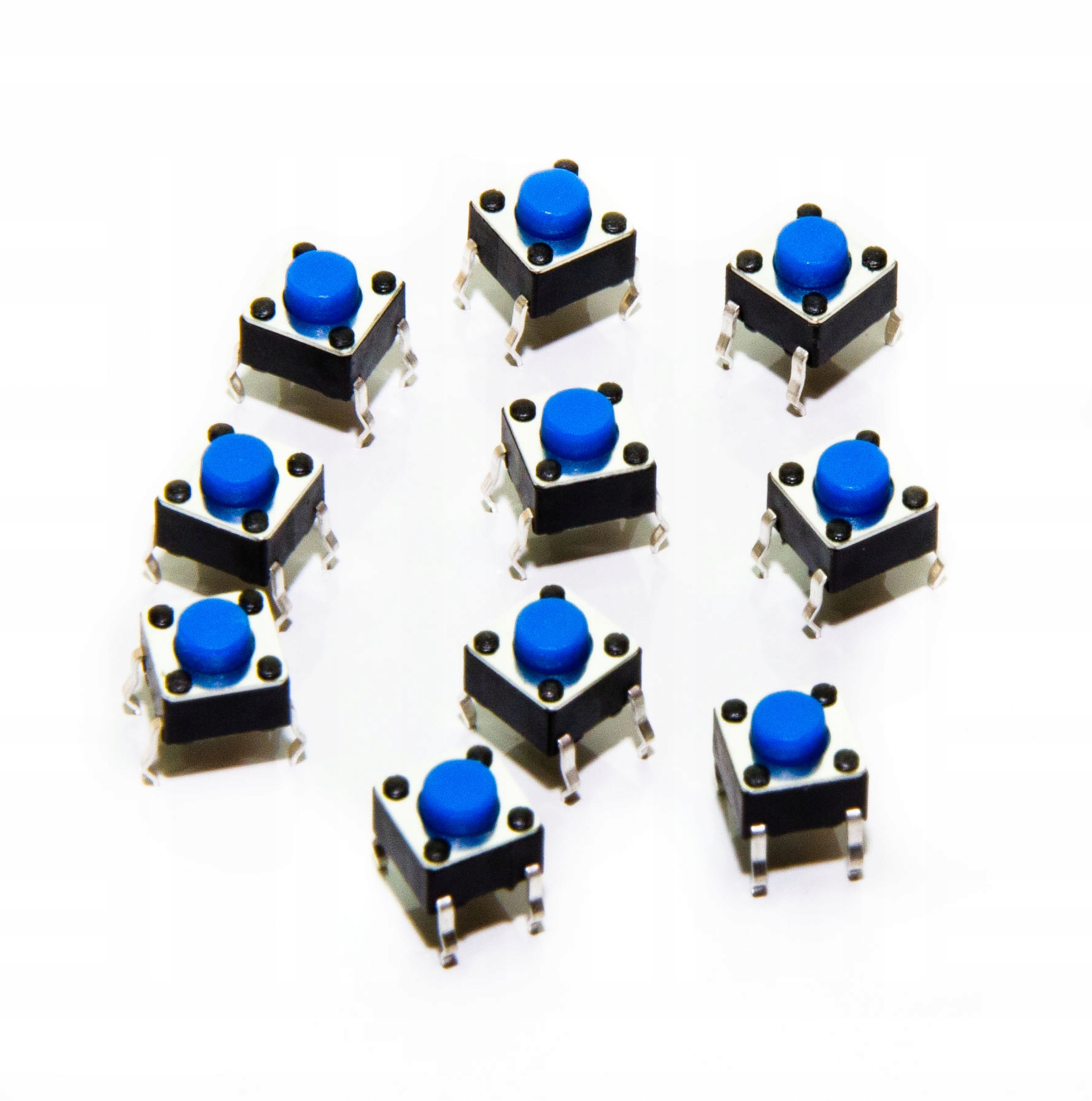 

Tact Switch 6x6mm h=5mm Tht 10 szt. niebieski