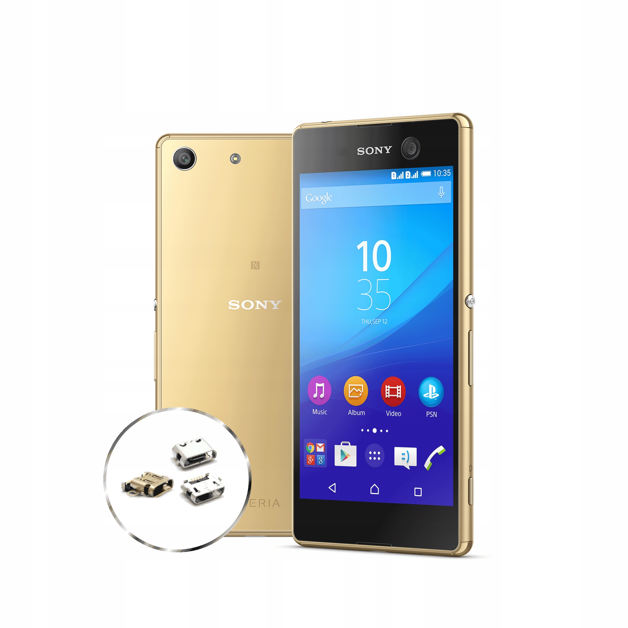 

Gniazdo ładowania Sony M5 E5603 Naprawa Wymiana