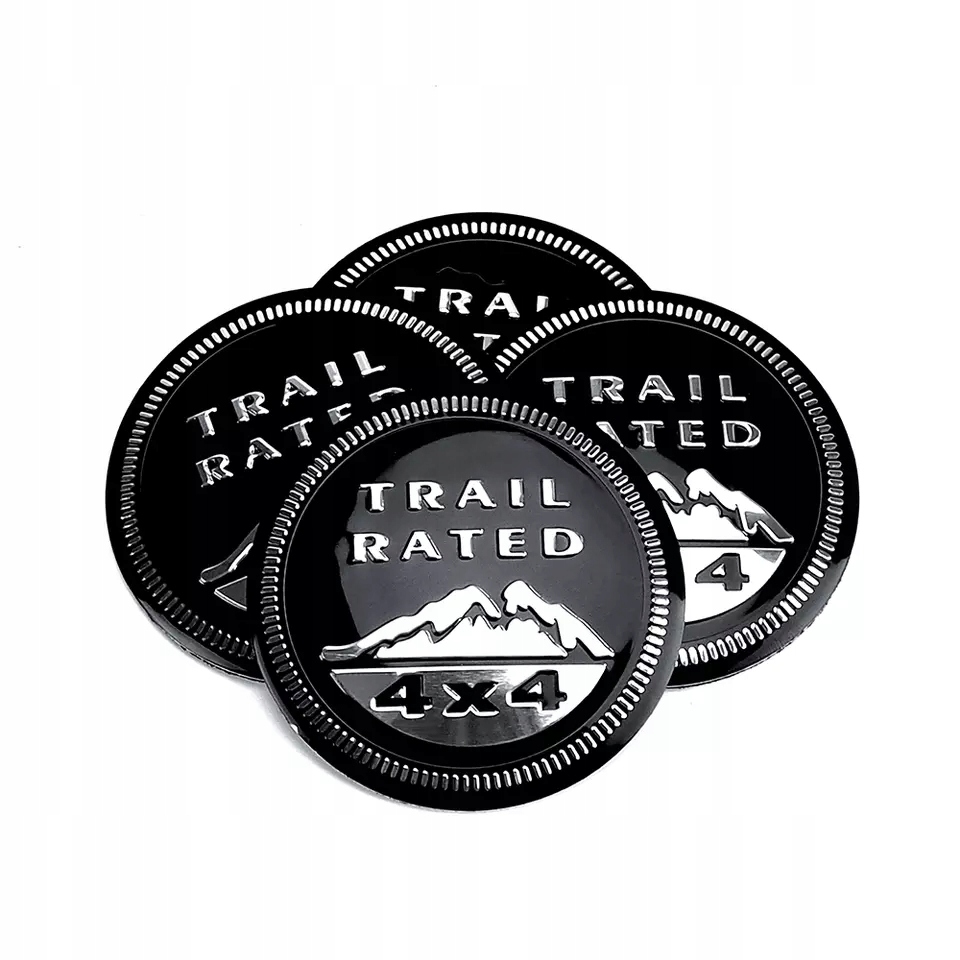 

Emblemat na dekielki kapsle Jeep Trail Rated 56mm