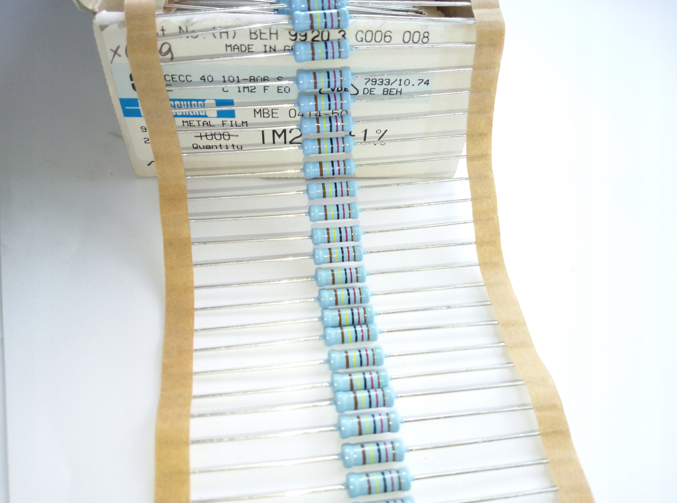 [10szt] Rezystor 1M2 1W 1% MBE0414 low noise