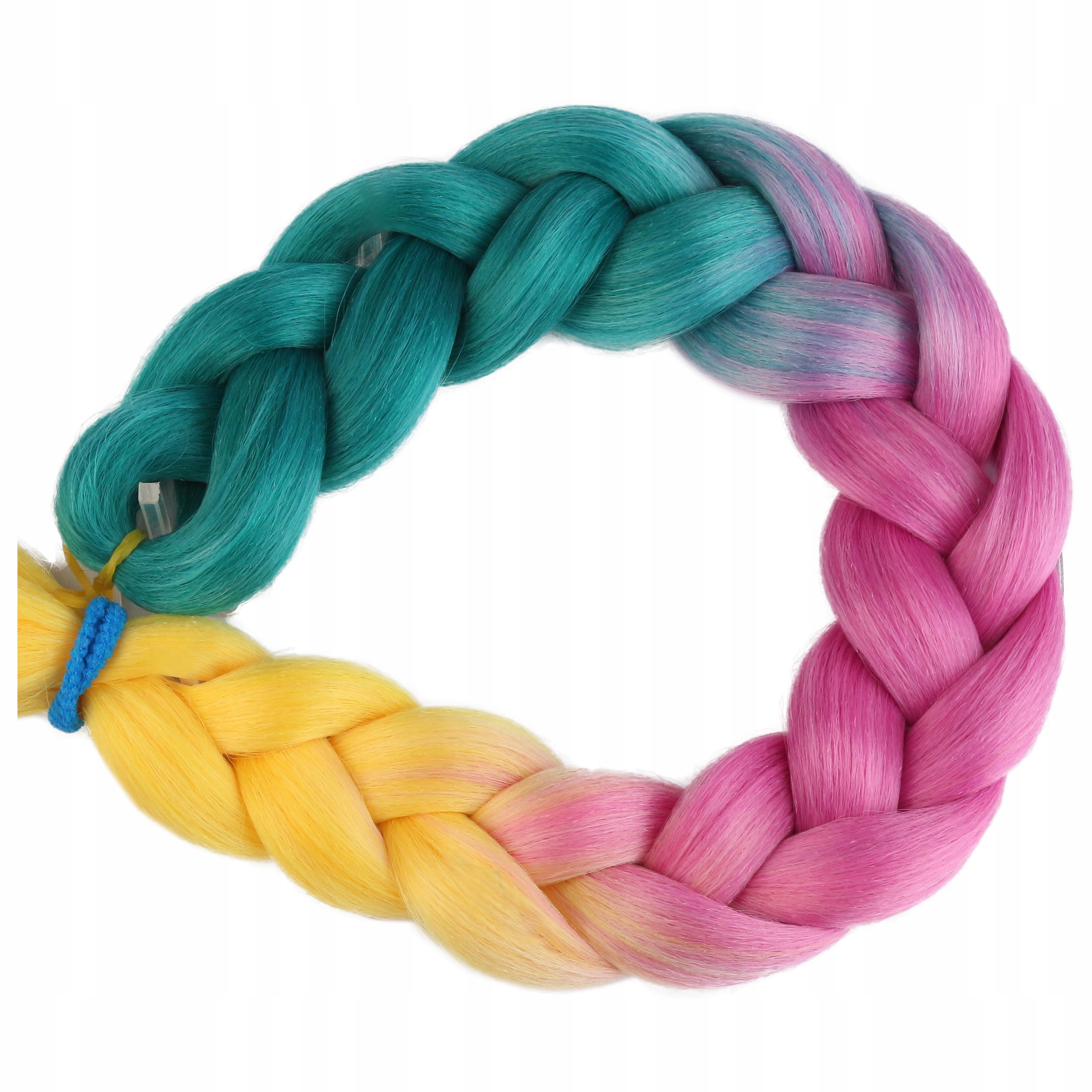 Włosy SYNTETYCZNE do warkoczyków KOLOROWE warkoczyki DOCZEPIANE WŁOSY ombre