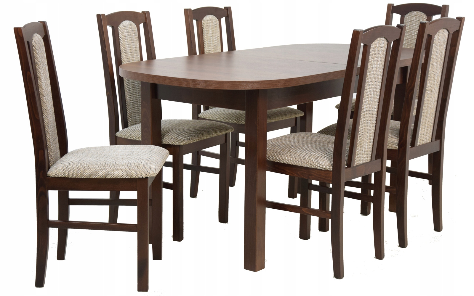 

Stół rozkładany 80x160x200 i 6 krzeseł Z Drewna