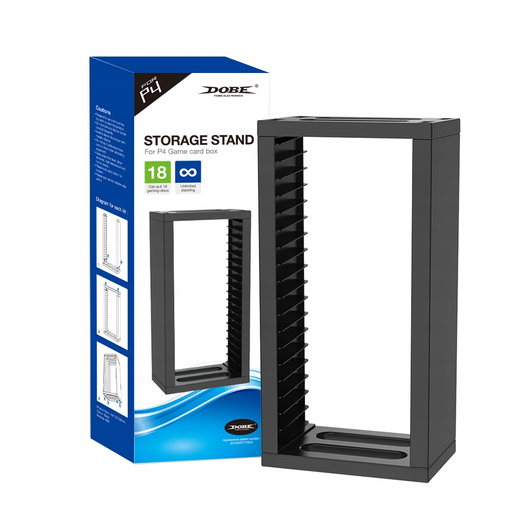 

Podstawka stojak na gry - 18 do PS4 / Slim / Pro