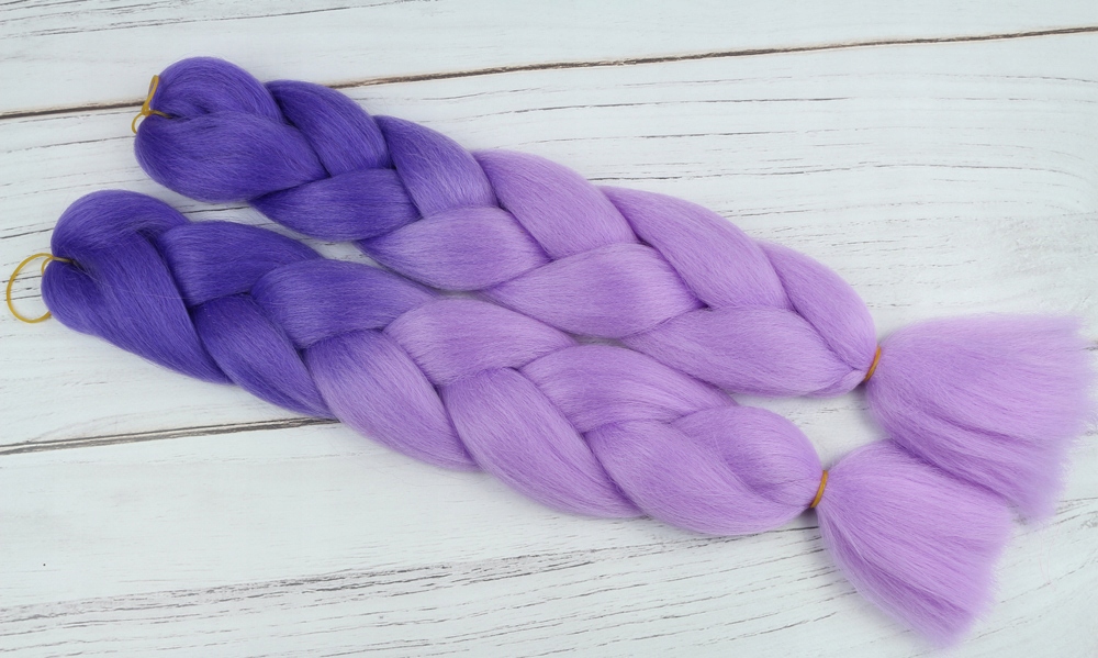 Włosy SYNTETYCZNE do warkoczyków KOLOROWE warkoczyki DOCZEPIANE WŁOSY ombre Marka Luvu