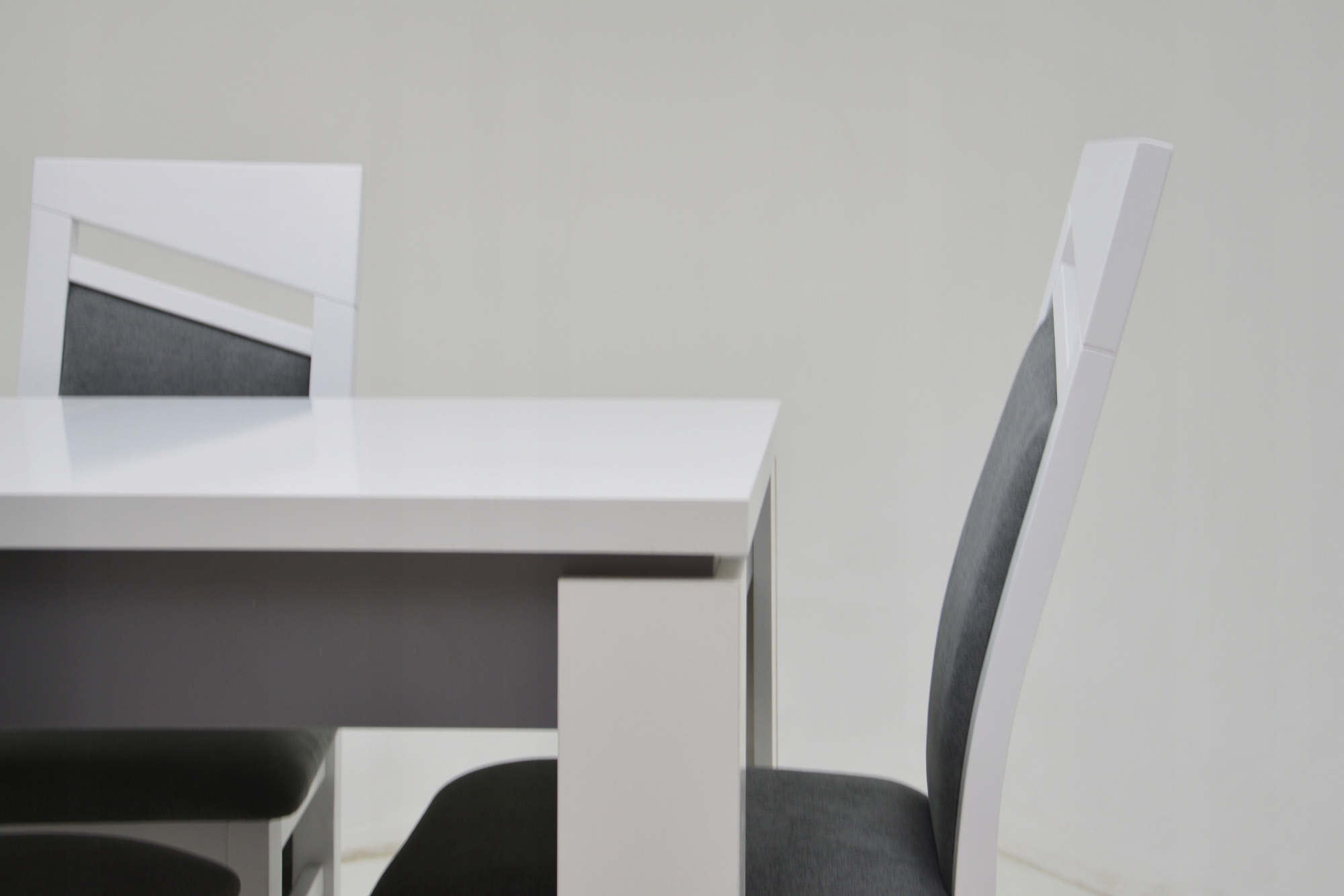 6 krzeseł i stół ROZKŁADANY 160 cm ZESTAW KUCHENNY Kształt blatu prostokątny