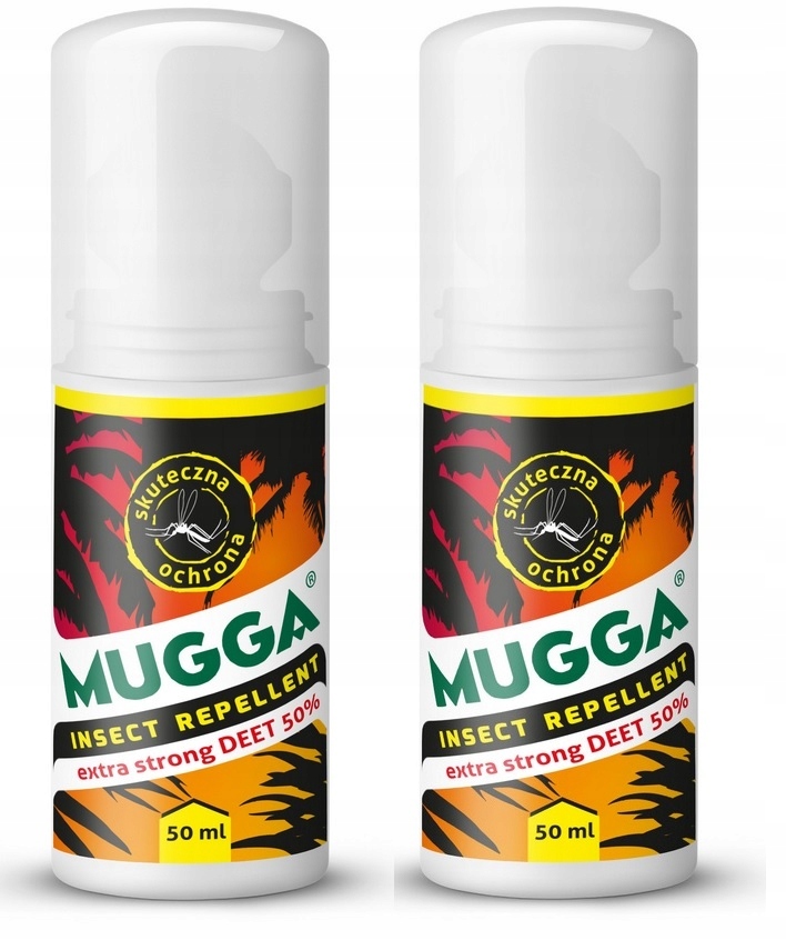 

2xMUGGA Strong Roll-on 50% Deet Na Komary Kleszcze