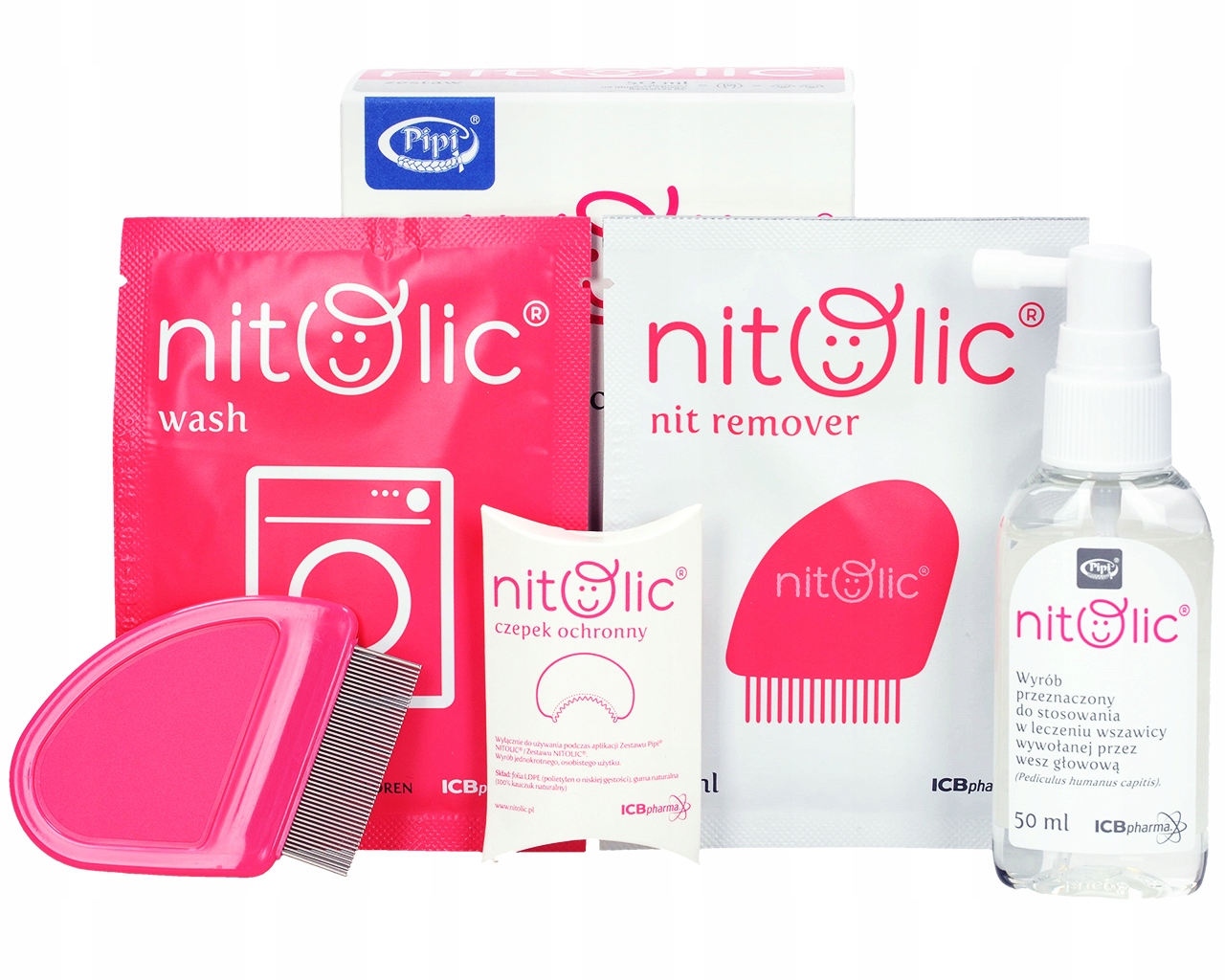 

Zestaw Preparat Eliminacja Wszy Gnid Nitolic 50ML
