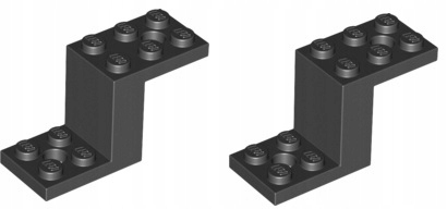 

Lego Płytka łamana 5x2x3 czarny 76766 - 2szt