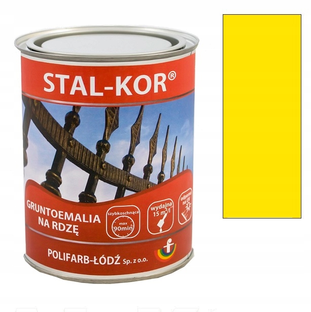 Stal-kor Gruntoemalia na rdzę 0,8L żółta RAL1021
