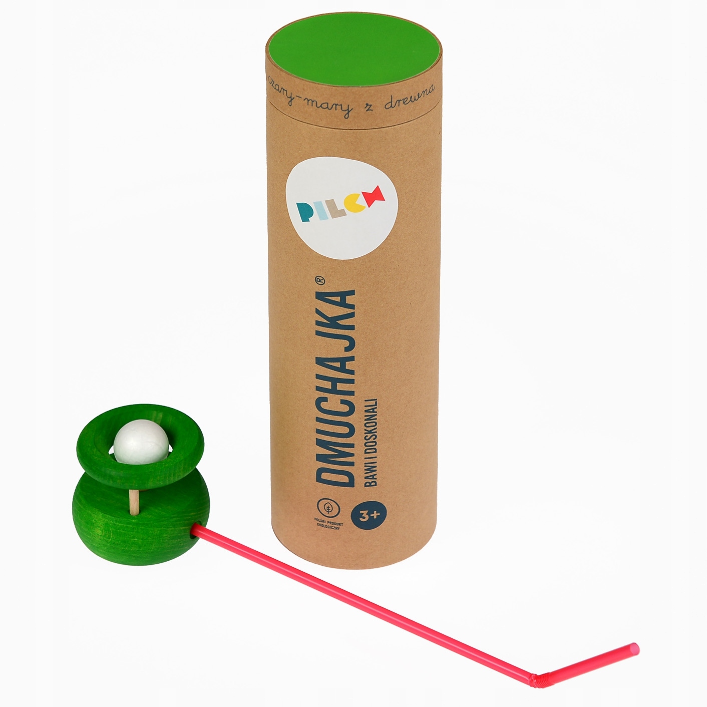 

Dmuchajka Pilch zabawka logopedyczna zielona