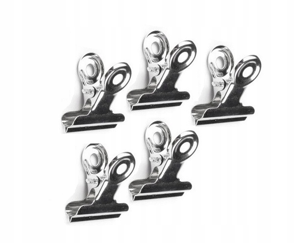 Klips Metalowy zaciskarka klamra do żelu 5szt. 4cm