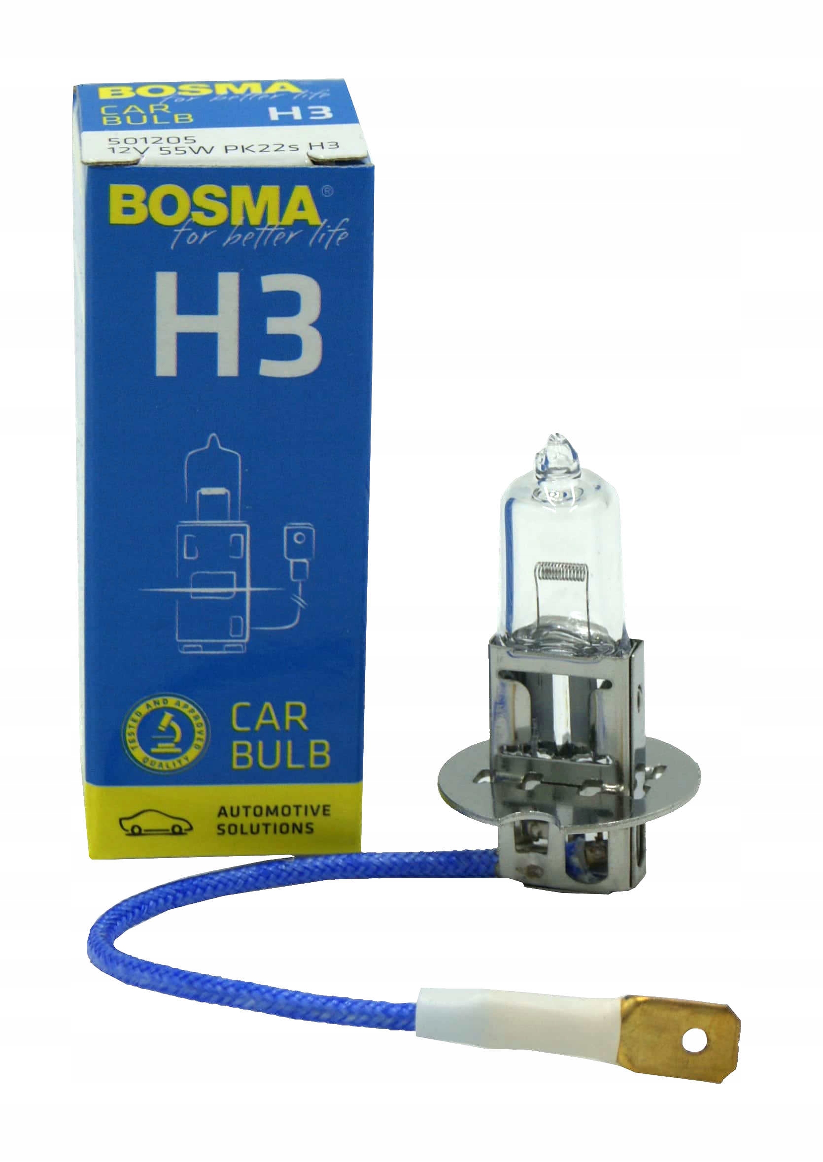 

Żarówka Samochodowa Bosma H3 12V 55W