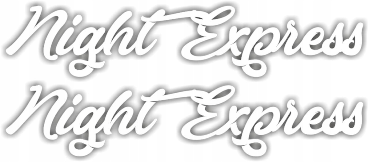 

Naklejki Night Express na szybę Man Scania Volvo..